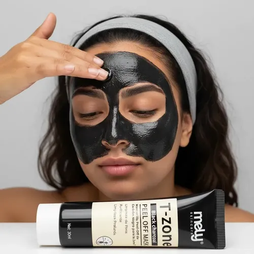 Mascarilla Facial Carbón Activado Mely Hidrata Limpia 30g Acneica