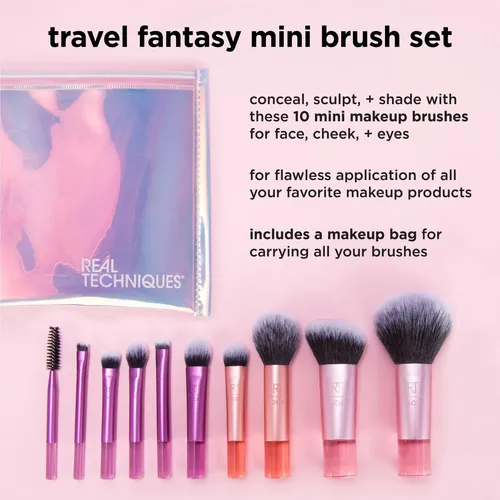 Yp- Set 11 Brochas Mini Viaje Mujer – Portátil Y Práctico