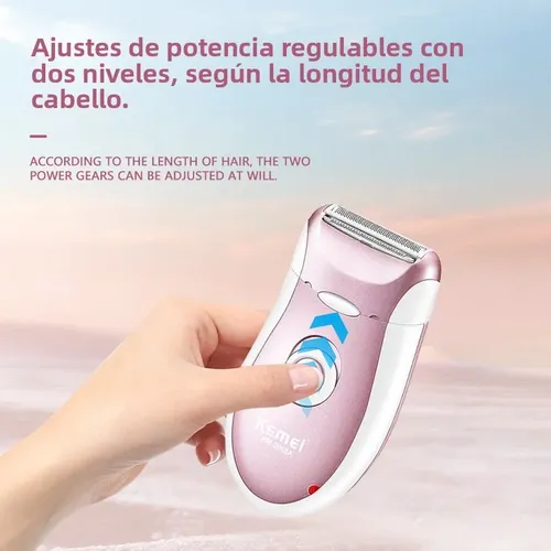 Depiladora Eléctrica Kemei 4 En 1 Led Recargable Usb