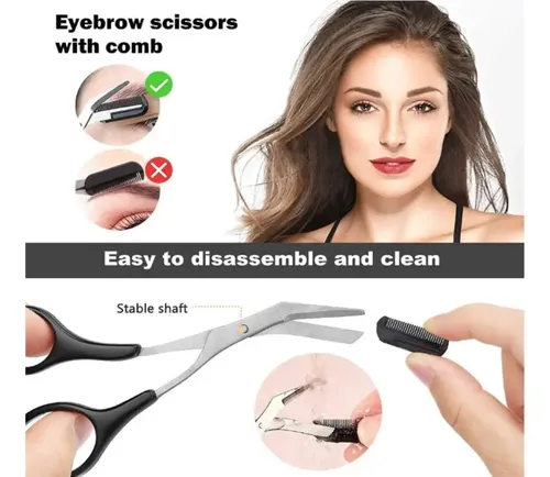 For 12 Uds Herramientas For Cejas Pinzas Tijeras De *yy