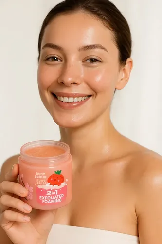 Kiss Beauty Body Scrub Exfoliante Corporal Frutilla