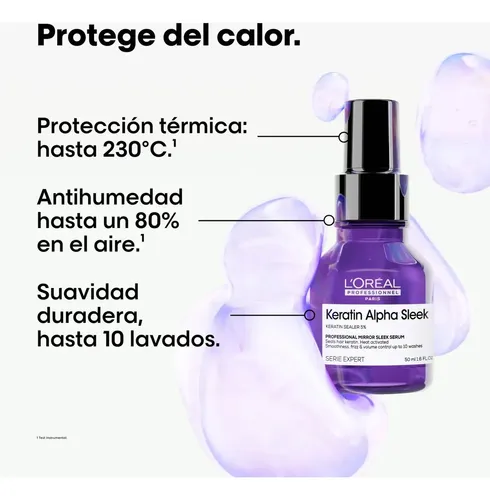 Kit Loreal Keratin Alpha Sleek Anti Frizz Tratamiento Serum