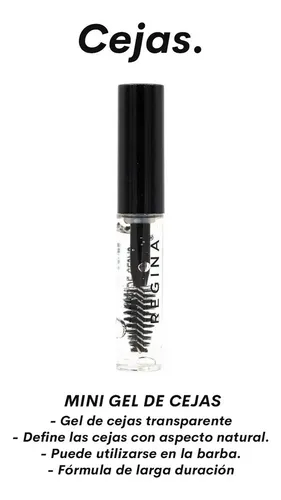 Gel Transparente Para Cejas Regina 3ml Con Pinceles Waterproof
