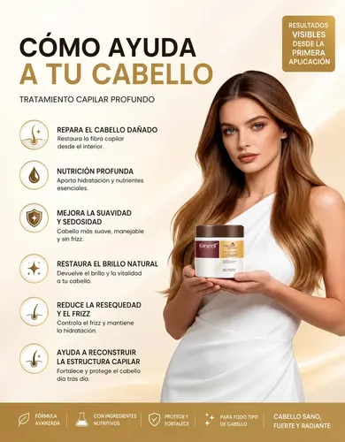 Karseell Maca Power Máscara Capilar Con Colágeno 500mL