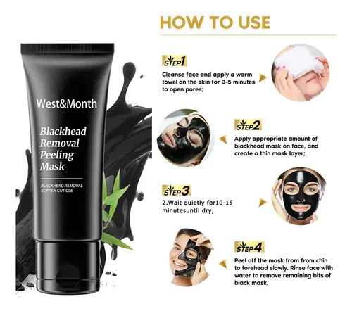 Mascarilla Facial Peel Off Carbón Para Puntos Negros West&mo