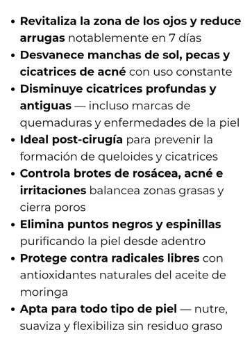 Crema De Moringa Antiarrugas