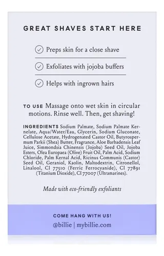 Buffer De Carrocería Billie Barra Con Exfoliación Previa