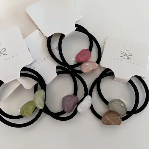 Colitas Corazón Hejing Xi Elásticas Alta Tela 1