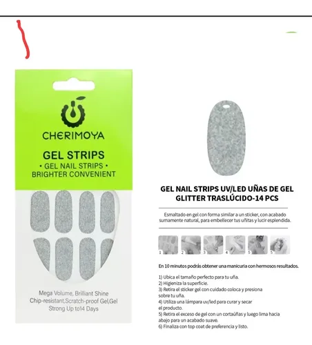 Sticker Gel Strips Cherimoya No Extension Cura C Cabina Fc N