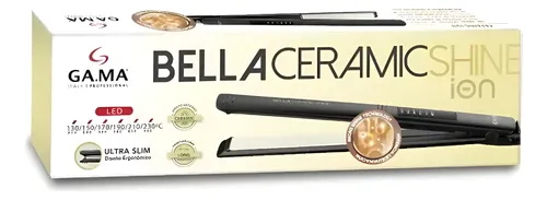 Plancha Pelo Bella Ceramic Shine Ion Gama 230°c Alisados 6c
