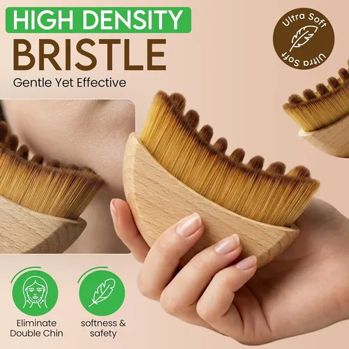 Brocha Facial Para Contorno Linfático Puur House Wooden H Pa Natural Wood
