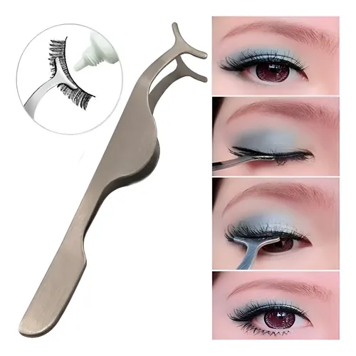 Set X2 Pinza Para Pestañas Extensión Postizas Realza Mirada