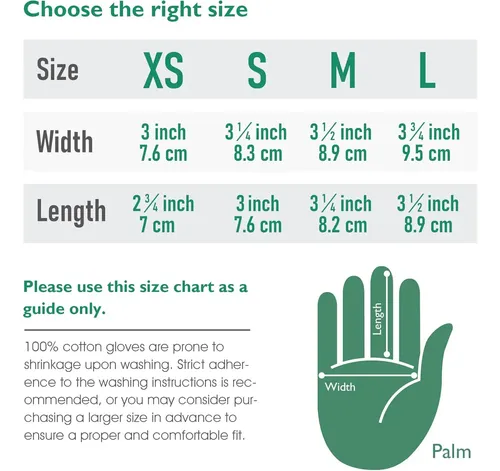 Guantes Algodón Blancos Hidratantes Para Manos Secas Chico