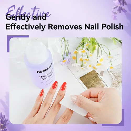 Removedor De Esmalte Sin Acetona Openlive Lavanda 180 Ml