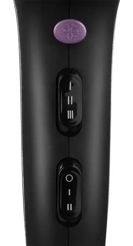 Secador De Pelo Yelmo Sc-3625 De 2000w Tourmaline Ion Color Negro