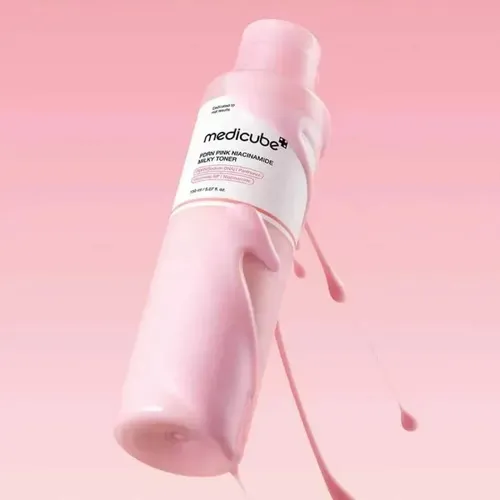 Tónico Lechoso De Niacinamida Rosa Medicube Pdrn 250 Ml