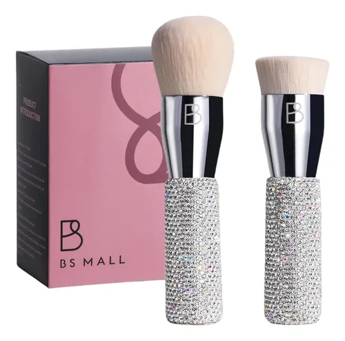 Set De 2 Pinceles De Maquillaje Bs-mall Luxury Diamond Para