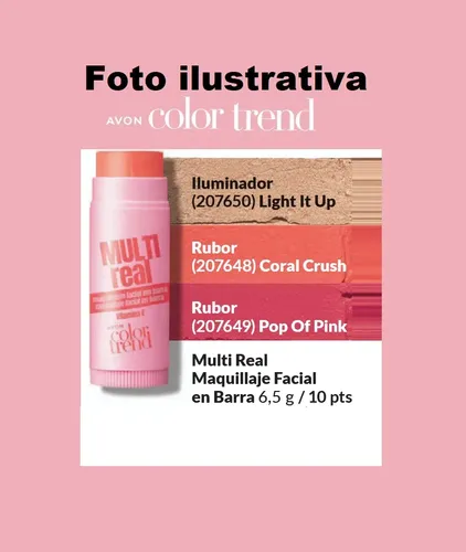 Maquillaje Facial En Barra Multifuncion Color Trend Avon