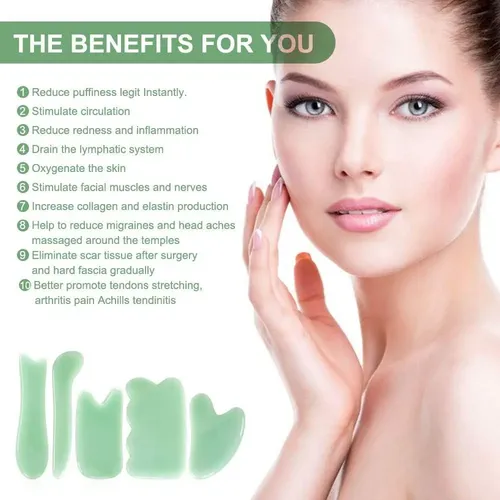 Airogym Set De Masaje Gua Sha 5 Piezas Verde – Terapia
