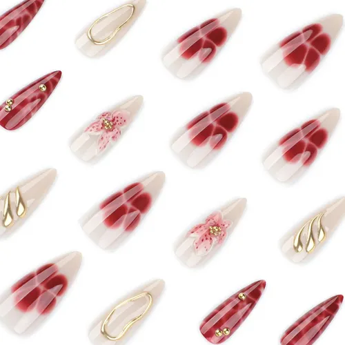 Xw. Aflorish- 3d Flor 3d Estéreo Amêndoa Longa Unhas