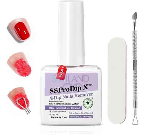 Kit Uñas En Dip Saviland 60 G Nude Con Removedor 15 Ml