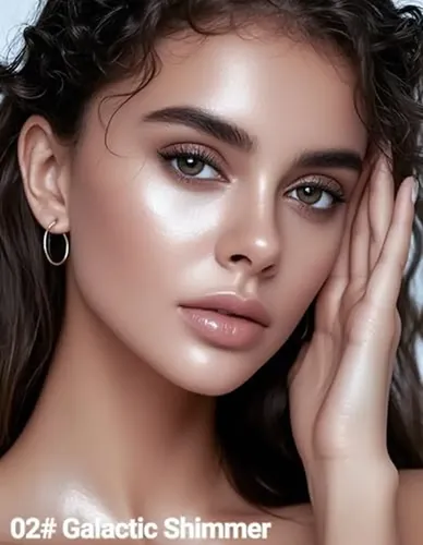Iluminador Facial En Polvo Erinde Shimmer, Crema A Polvo