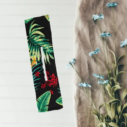 Deft Bun Fashion Hair Bands Mujer Hoja De Árbol Negro