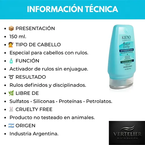 Kleno Activador De Rulos Hidratación Sin Enjuague 150 Cc