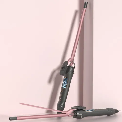 Rizador De Pelo Pequeño De 9 Mm, Tenazas Para Rizar, 80  -2 Rose Gold