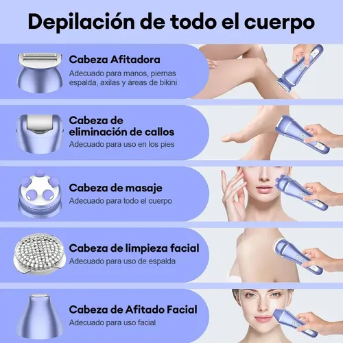 Depiladora Eléctrica 7 En 1 Para Mujer Maquina Rasuradora