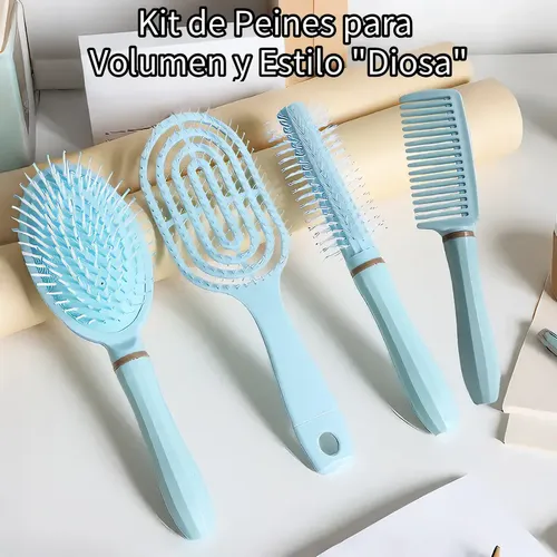 Peines Massage Comb Genéricos Para Cabello Suave Celeste