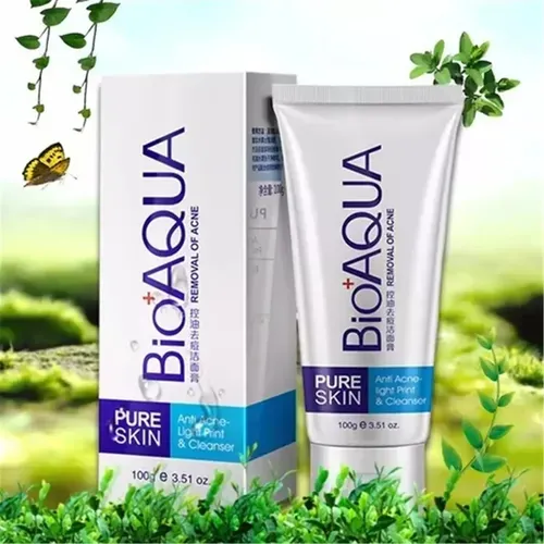 Bioaqua Limpiador Facial Con Aloe Vera, Control Grasa Y Acné Todo Tipo De Piel