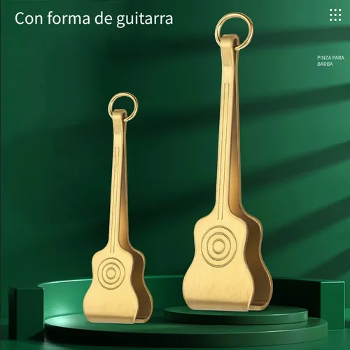 Pinzas Precisión Acero Inoxidable Dorado Para Cejas Y Barba