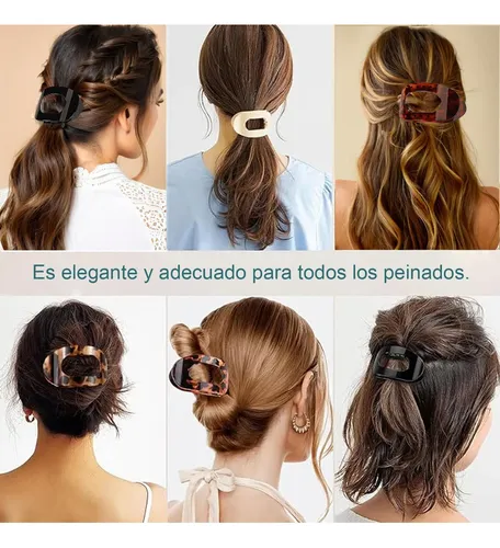 4 Clips De Fondo Plano Con Fijación Segura Y Dientes