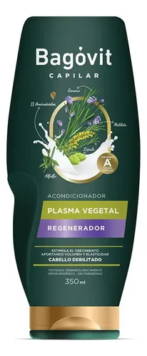 Shampoo Bagóvit Capilar Plasma Vegetal X 350 Ml