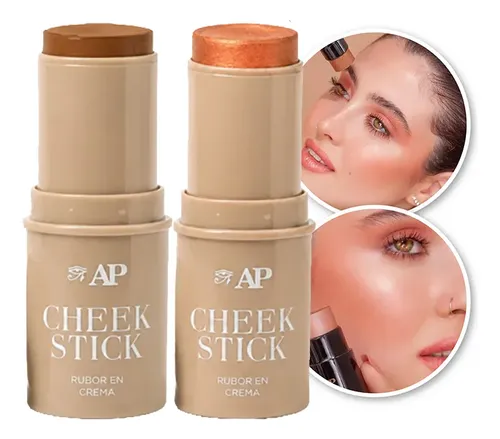 Kit Contorno En Barra Cremoso E Iluminador Cheek Stick Ap