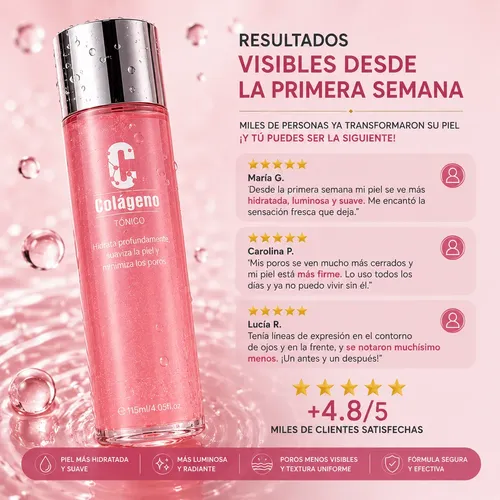 Tonico Facial Colageno Revitalizante Antiage Flamenco 115ml