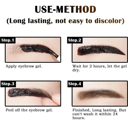 Gel Tatuaje Para Cejas Marrón Resistente Al Agua