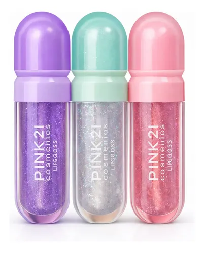 Gloss Labial Pink21 Glam Gloss Glow Con Glitter