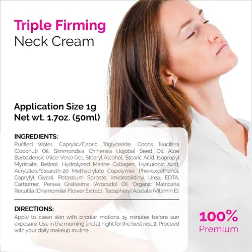 Neck Firming Cream – Natural Anti-aging Facial Moisturizer Original-1.7 Fl Oz (pack Of 1)