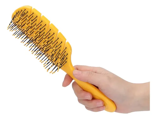 Peine Con Brocha Para Cabello Con Ventilación Curva, Paleta