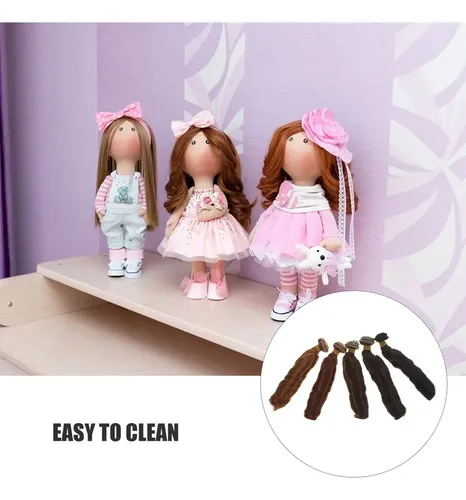 5pcs Pelucas Cabello Rizado Extensiones Sintéticas