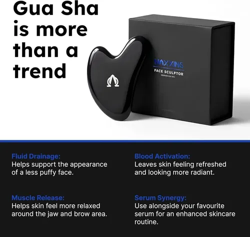 Gua Sha Piedra Natural Facial Premium Para Hombre