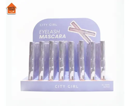 Máscara de Pestañas City Girl Negra para Volumen y Definición