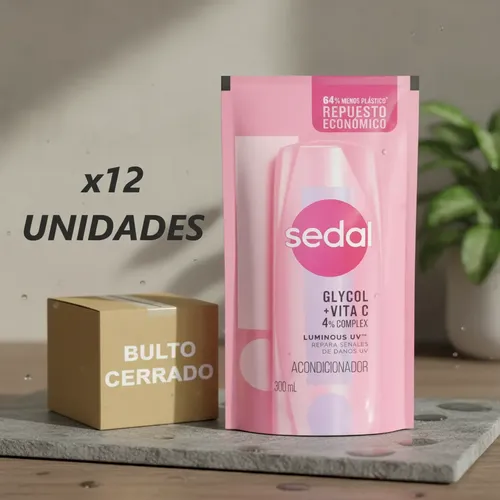 Acondicionador Sedal Luminous 300 Ml X 12 Unidades (caja)