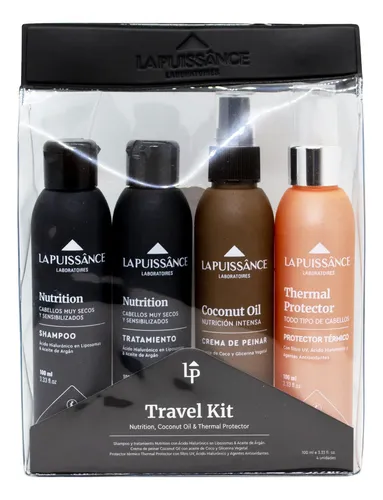 La Puissance Kit Travel Argan Coconut Protector Térmico Pelo
