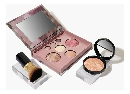 Paleta De Maquillaje 3 En 1: Contorno, Rubor, Sombra De Ojos