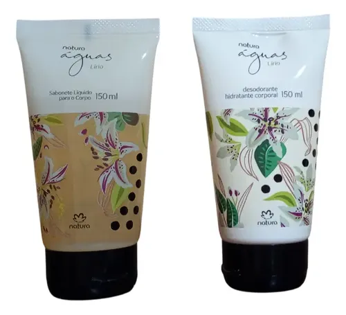 Natura Aguas Lirio Jabón Liquido Y Crema Desod Corporal