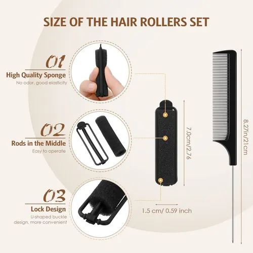 Rulos De Espuma Para Cabello Syhood 43 Uds Para Mujer