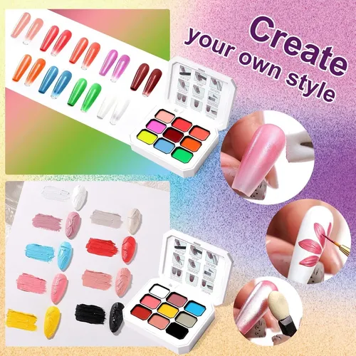 Juego De Geles De Gradiente Para Uñas 18 Colores U-shinein